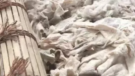Viskose-Zellstoffblätter aus Baumwollabfallteppichen, komprimierte Matratzen, viskose graue Stoffe, Stapelstoffe, Stapelfasern, Viskose-Baumwollstoff-Recyclingmaschine